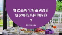餐飲品牌全案策劃設計包含哪些具體的內容？（2）